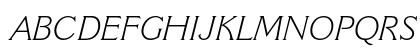 Cantoria MT Std Light Italic Uppercase Preview