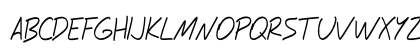 Caraban Condensed Italic Uppercase Preview