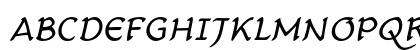 CarlinScript LT Std Italic Regular Preview