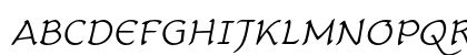 CarlinScript LT Std Light Italic Preview