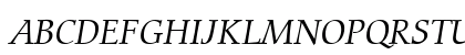 Carmina Lt BT Light Italic Uppercase Preview