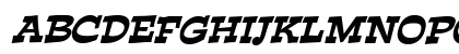 Cartoonist 2 BoldItalic Uppercase Preview