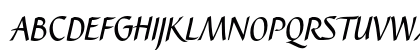 Caterina LT Std Italic Uppercase Preview