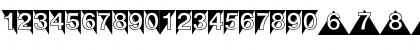DecoNumbers LH Triangle Regular Font