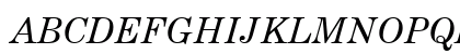 Century_Expanded Italic Uppercase Preview