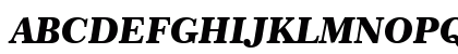 Century751 Blk BT Black Italic Uppercase Preview