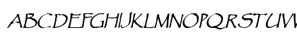 Chalk-Condensed Bold Italic Uppercase Preview