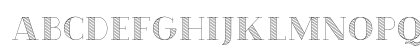 Chronos Serif Hatched Regular Uppercase Preview