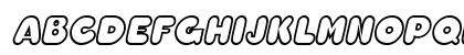 ChubbyOutline Bold Italic Uppercase Preview
