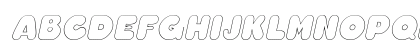 ChubbyOutline Italic Uppercase Preview