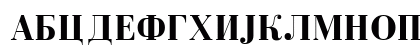 Cir Bodoni Bold Uppercase Preview