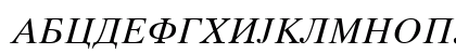 Cir Times Italic Uppercase Preview
