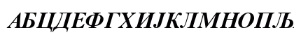 Cir Times_New_Roman Bold Italic Uppercase Preview