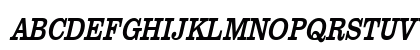 Clare Condensed Italic Uppercase Preview