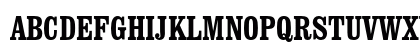 Clarendon Bold Condensed Uppercase Preview