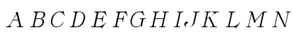 Classica Medium Italic Uppercase Preview