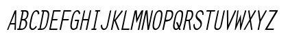 Clean-Condensed Italic Uppercase Preview