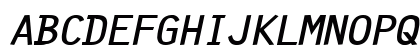Clean-Extended Bold Italic Uppercase Preview