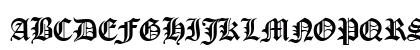 Cloister Regular Uppercase Preview