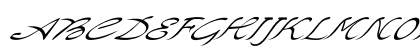 Cloverleaf Expanded Italic Preview