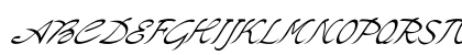 Cloverleaf Italic Uppercase Preview