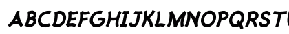 Coffeebean Italic Uppercase Preview
