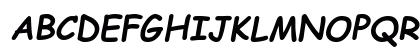 Comic Sans MS Bold Italic Preview