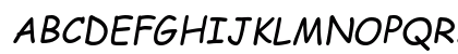Comic Sans MS Italic Preview