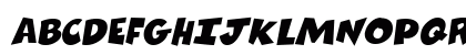 ComixHeavy Italic Uppercase Preview