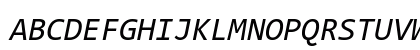 Consolas Italic Preview