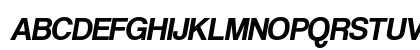 Coolvetica Regular Italic Uppercase Preview