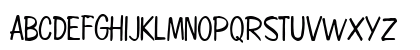 Copybook-Condensed Normal Uppercase Preview