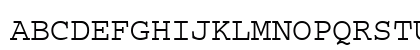 Courier Normal Uppercase Preview