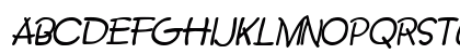 Crayon Italic Uppercase Preview