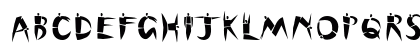 Cutout Std Regular Uppercase Preview