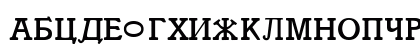 Cyrillic Regular Uppercase Preview