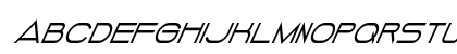 DANCING JUICE Italic Uppercase Preview