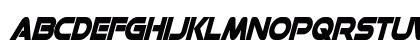 Datacron Condensed Bold Italic Uppercase Preview