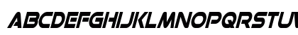 Datacron Condensed Italic Uppercase Preview