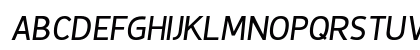 De Luxe Next Italic Uppercase Preview