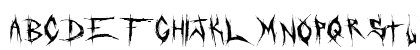 DeadBitch Regular Uppercase Preview