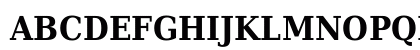 DejaVu LGC Serif Condensed Bold Uppercase Preview