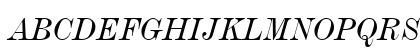 DeVinne BT Italic Uppercase Preview