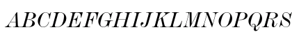 De Vinne Italic Uppercase Preview