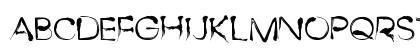 Dingy Bird Regular Uppercase Preview