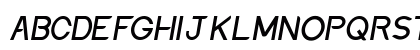 Discreet Inclined Uppercase Preview