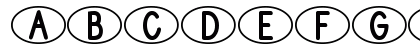 DJB Standardized Test Oval 2 Regular Uppercase Preview