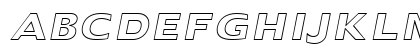 DoricOutline Oblique Uppercase Preview