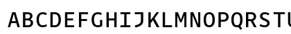 Drive Mono Book Regular Uppercase Preview