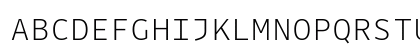 Drive Mono Extralight Regular Uppercase Preview